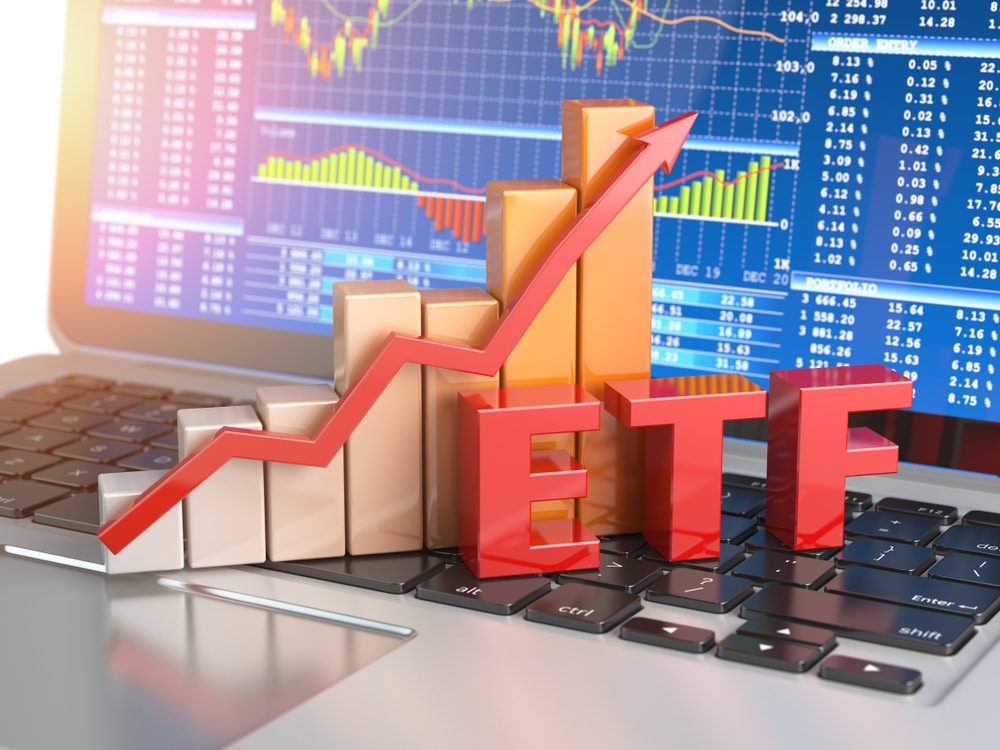Etf,Exchange,Traded,Funds,Concept.,Graph,With,Etf,On,The