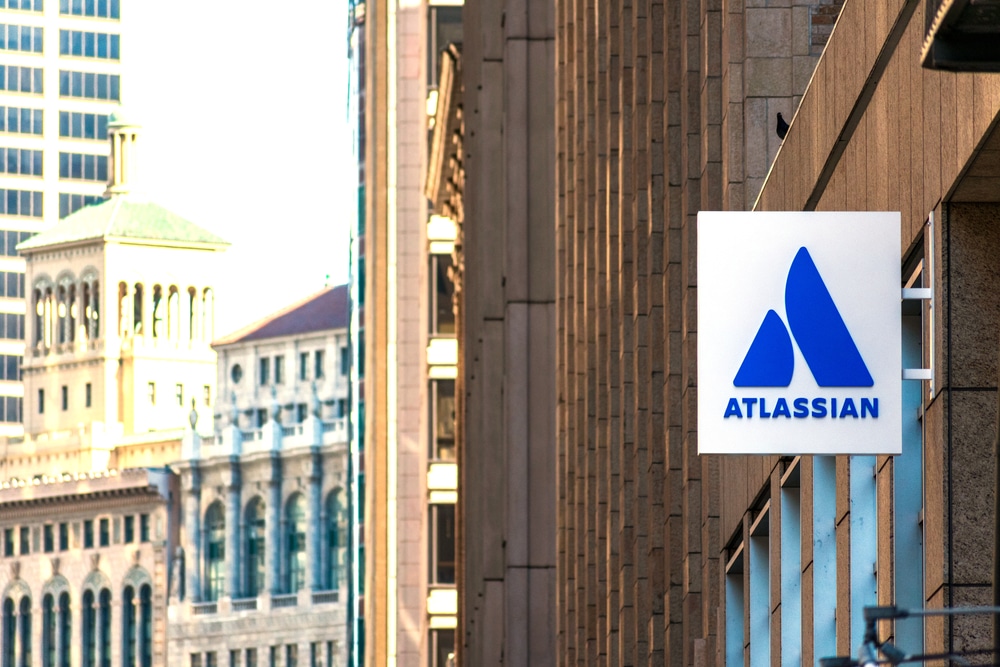 Atlassian,Logo,At,Hq,Of,Australian,Enterprise,Software,Company.,Atlassian