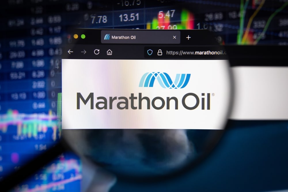 Kaufbeuren,,Germany,-,June,12,,2021:,Marathon,Oil,Company,Logo